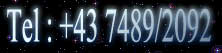 Tel : +43 7489/2092